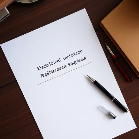 Jak napisać podanie o wymianę instalacji elektrycznej